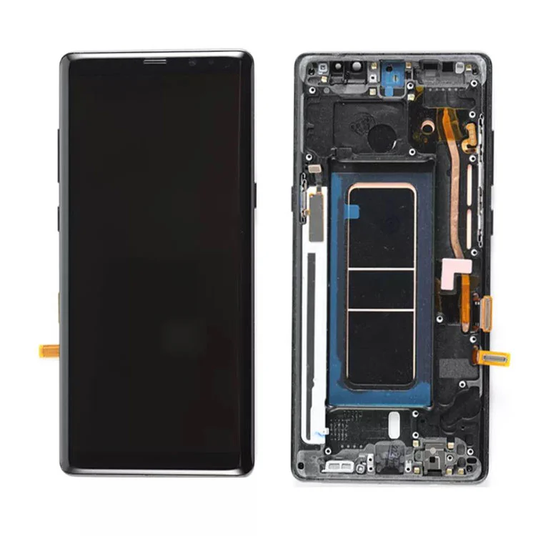 Für Samsung Galaxy Note 8 LCD OLED -Anzeigebildschirm Digitalisiererbaugruppe mit Frame