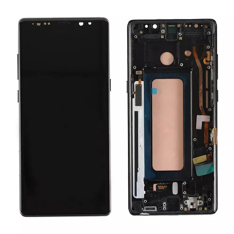 Für Samsung Galaxy Note 8 LCD OLED -Anzeigebildschirm Digitalisiererbaugruppe mit Frame