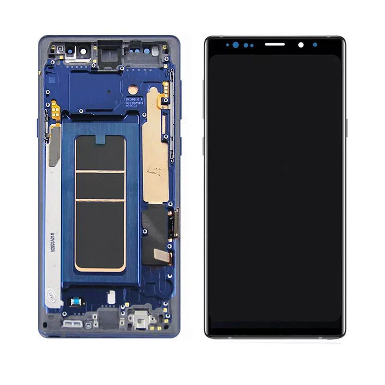 Für Samsung Galaxy Note 9 LCD -OLED -Anzeigebildschirm Digitalisiererbaugruppe mit Frame